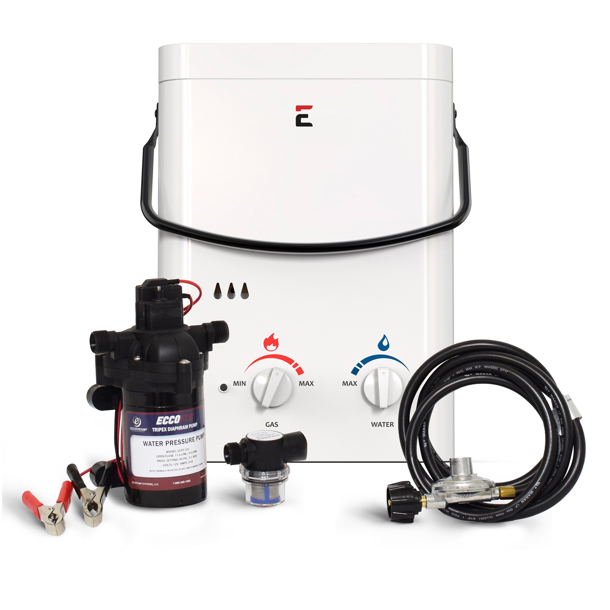 Eccotemp L5 1.5 GPM Portable Outdoor Tankless Water Heater w/ EccoFlo  Diaphragm 12V Pump u0026 Strainer | Walmart Canada