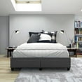 thumbnail image 2 of BOYD SLEEP MODBL980DB Boyd Modena Upholstered Linen Platform Storage Bed, 2 of 5