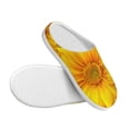 thumbnail image 3 of Daiia 3D Sunflowers Print Women’s Fuzzy Slippers Memory Foam Lightweight House Shoes Cozy Loafer Flannel House Shoes-42/43, 3 of 7