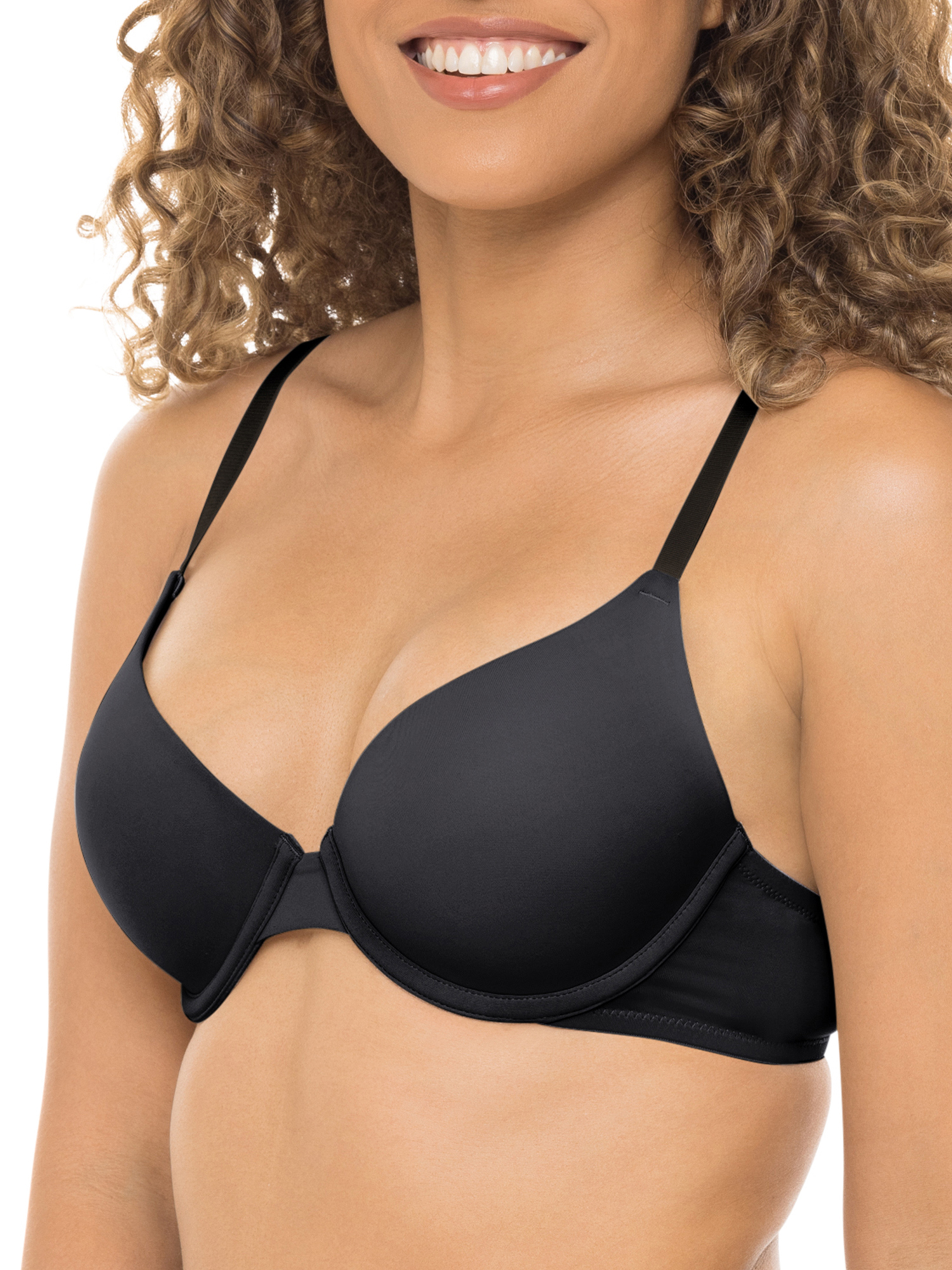 No Boundaries Women's Lightly Lined Underwire T-Shirt Bra, Sizes 34A to 40DDD - image 3 of 3