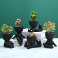 thumbnail image 1 of Flower Pot Ornament Simple Anti-corrosion Ceramic Creative Little People Body Art Flower Pot Desktop Window for Home, 1 of 10