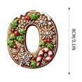 thumbnail image 3 of JeashCHAT Personalized 26 Initial Letter Christmas Ornaments, Christmas Tree Decoration Hanging Pendant, Monogram Shape Christmas Tree Ornaments Christmas Decorations Xmas Gifts for Kids, 3 of 4