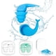 thumbnail image 1 of Ear Plugs For Swimming, 3 Pairs Reusable Silicone Earplugs For Noise Reduction, Surfing, Sleeping, Snoring, Hearing Protection Earbuds(solid Color), 1 of 5