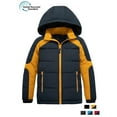 thumbnail image 3 of Wantdo Boy's Winter Coat Warm Padded Puffer Jacket Waterproof Puffer Coat Navy 8, 3 of 3