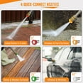 thumbnail image 5 of 4200PSI-Max 2.8GPM Pressure Washer Power Washer 4 Nozzles ,500ml Foam Cannon, 25FT Hose Power Washer Cleaning for Car Wash, Home, Fence, Yard, Outdoor, Siding, Pool, Brick Cleaning, 5 of 7