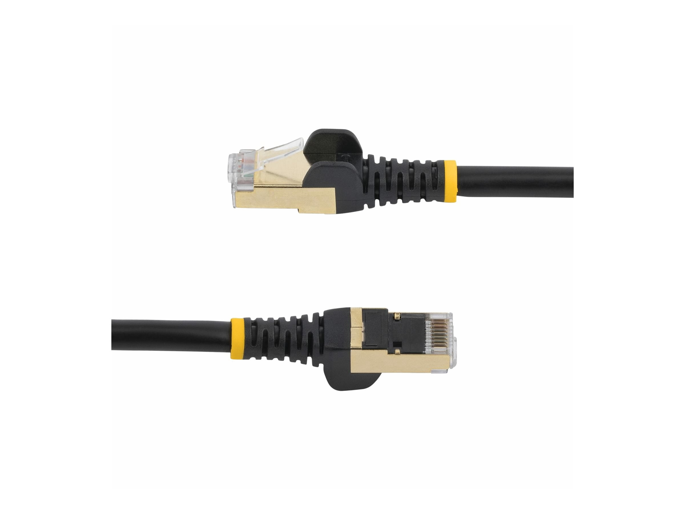StarTech 1,5m CAT6a Ethernet Cable, 10 GbE Category 6a Shielded Snagless 100W PoE Patch Cord, Black