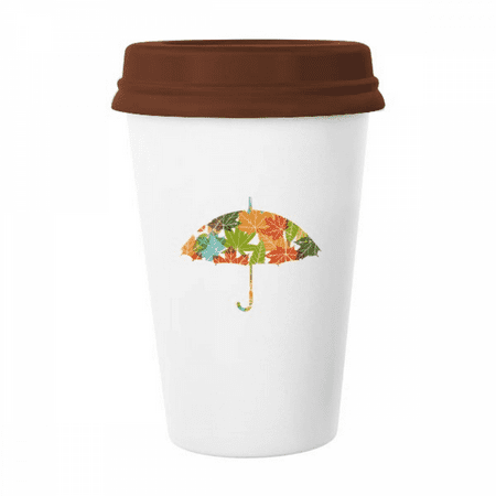 

umbrella drip weather rain mug coffee drinking glass pottery cerac cup lid