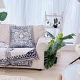thumbnail image 4 of Ethnic Pattern Boho Pillow Cover 18x18 Inch Southwest Farmhouse Pillow Cover Home Decor Cotton Linen Throw Pillow Case Cushion Cover for Sofa Couch Boho13-14, 4 of 6