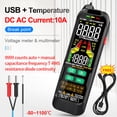 thumbnail image 3 of Digital Digital Digital Profesional Digital Probador Medidor de Corriente Voltaje Continuo Multimetro RMS Capacitancia Temperador Temp Multitester Multitester, 3 of 7