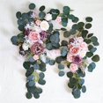 thumbnail image 3 of facefd Rustic Artificial Flower Swag Handmade Hanging for Parties Arbor Wedding Arch Ornament Light Pink, 3 of 9