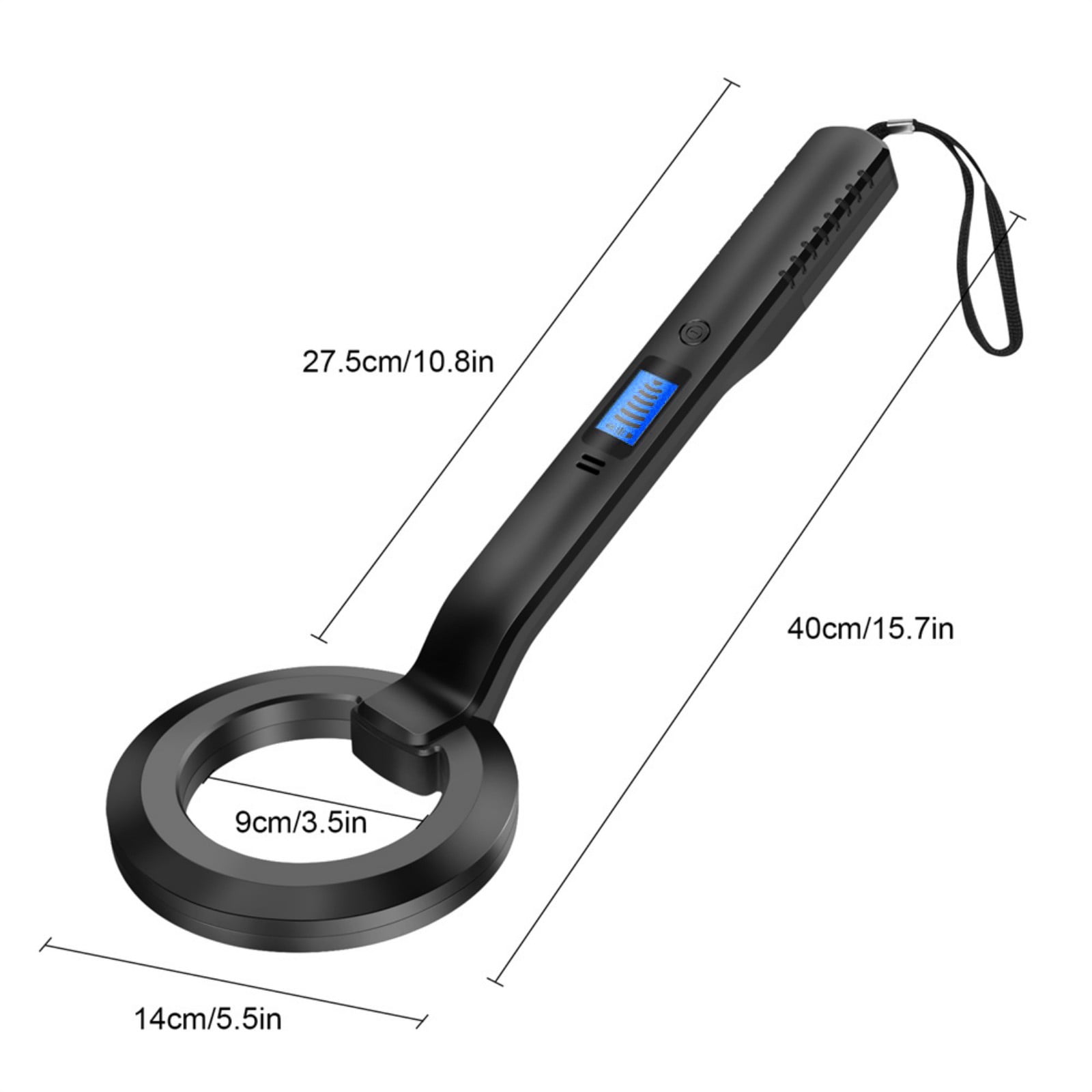 Metal Detector Scanner Suitable For Security Check Outdoor Treasure Hunting Portable Design ABS Construction