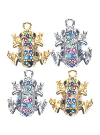 48 Pcs Frog Charms For Jewelry Making Bulk Cute Animal Pendants Green Frog  Keychain Charms Small Jewelry Making Charms