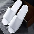 thumbnail image 3 of Unisex Slippers Hotel Travel Spa Portable Slippers Guest Disposable Indoor Cotton Fabric Slipper E2P5, 3 of 8