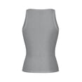 thumbnail image 6 of Byworldtasic Women's Summer Sleeveless Casual Camisole Shirt Slim Knit Ribbed Tank Tops Crop Tight Fit Basic Tank Tops, 6 of 7