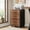walnut, variant on Triebsigns 3 Drawer Rolling File Cabinet, Modern Wooden Office Filing Cabine for Home Office Under Desk (Gray)