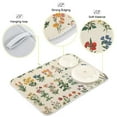 thumbnail image 3 of Yayeee Dish Drying Mat for Kitchen Counter 18"x24" Microfiber Absorbent Pad, Red Floral, 3 of 7