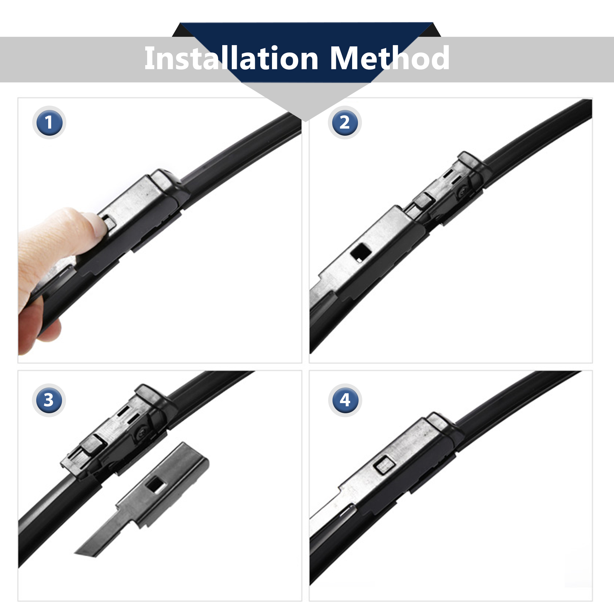 Unique Bargains 3Pcs 24" 18" 14" Front Windshield Wiper Blades for Mazda CX-5 CX5