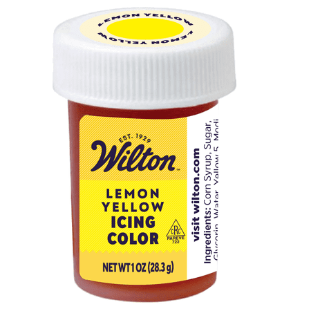 Wilton Lemon Yellow Food Coloring Edible Gel for Baking & Cake Decorating No Taste 1 oz.