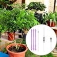 thumbnail image 3 of Worldwidelectro LED Plant Grow Light Tiras de memoria Cambiar niveles s Auto 3 cabezas rojo y azul kusrkot Luz de crecimiento de espectro completo, 3 of 8