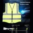 thumbnail image 3 of Chaleco De Seguridad, Chaleco De Seguridad Tiras De Doble Tono Tamaño Transpirable Reflectante Ajustable Para Limpiador De Aceras Para Nieve, 3 of 7