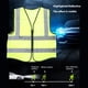 thumbnail image 3 of Chaleco De Seguridad, Chaleco De Seguridad Tiras De Doble Tono Tamaño Transpirable Reflectante Ajustable Para Limpiador De Aceras Para Nieve, 3 of 7