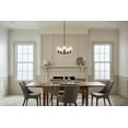 thumbnail image 3 of Kichler Winslow 5 Light Black Contemporary Chandelier with Clear Seeded Glass, 3 of 11