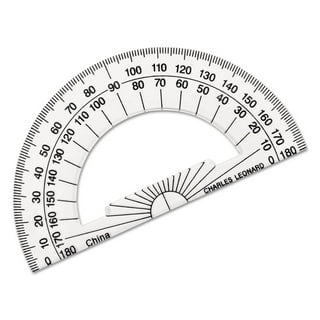 Unique Bargains Plastic Protractor Angle Ruler Educational Students  Stationery Drawing Measuring Tool Clear