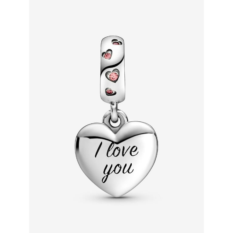 Pandora - Mom Script Heart Dangle Charm - 798887C01