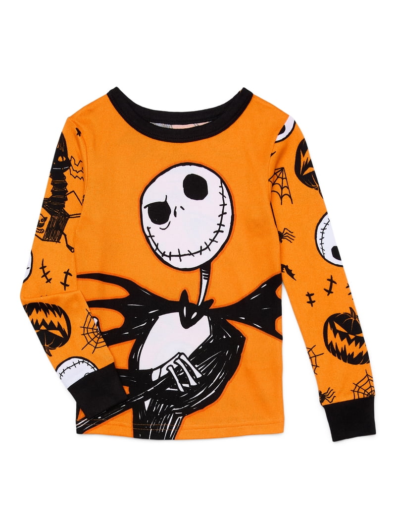Pigiama Bambini Scheletro Con Glow In The Dark – Costume Halloween Morbido 2-7 Anni - 3