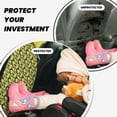 thumbnail image 4 of Kdxio Avocado Print 2 Pack Car Kick Mat Seat Cover Back Protector Mat with Pockets for Organizer Backseat Protector and Storage Anti Kick Pad for Vehicles, 4 of 9