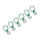 thumbnail image 2 of 100 Piezas Clips Lindos para Carpeta Fuerte Fuerza de Sujeción Innovadoras Forma de Flor Abrazaderas de Papel de Metal Resistentes para el Hogar Escuela Oficina Verde, 2 of 9