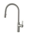 thumbnail image 2 of Stylish Napoli Single Handle Brushed Stainless Pull Down Kitchen Faucet K-133S, 2 of 11