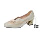 thumbnail image 5 of Cojines Del Dedo Del Pie para Zapatos con Exquisito Dedo Del Pie Bordado Y Acento de Metal Pulido, Tacón de Bloque Bajo de 2 Pulgadas para la Estabilidad, Zapatos de Tacón Bajo de Desgaste Casual Ver, 5 of 9