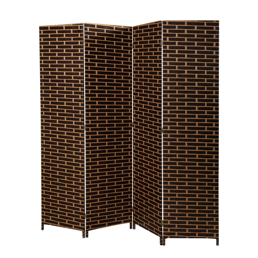Lowestbest ExtraWide Room Divider, Foldable Room Divider, Brickand