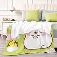thumbnail image 4 of Molang - Molang anti-pilling, suave, ligera, esponjosa y acogedora de lujo para hogar y cocina – Perfecta para niños y adultos,130X150cm, 4 of 6