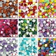 thumbnail image 4 of 50PCS Diy Mix Color Glitter Glass Mosaic Stones Mosaic Tiles Glass Pebbles Crafts Material Puzzle For Diy Mosaic Making 10*10mm, 4 of 7