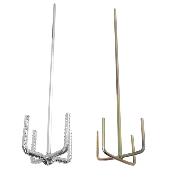 2 piezas de paletas de accesorios de taladro largo para herramientas eléctricas, mezcladoras de pintura y mortero