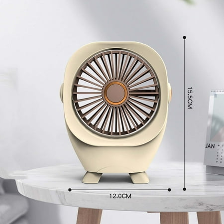 

Xerdsx 2023 Portable Soft And Cute Desktop Desktop Two Speed High Wind Charging Fan Dormitory Silent And Compact Fan Portable Neck Fans that Blow Cold Air