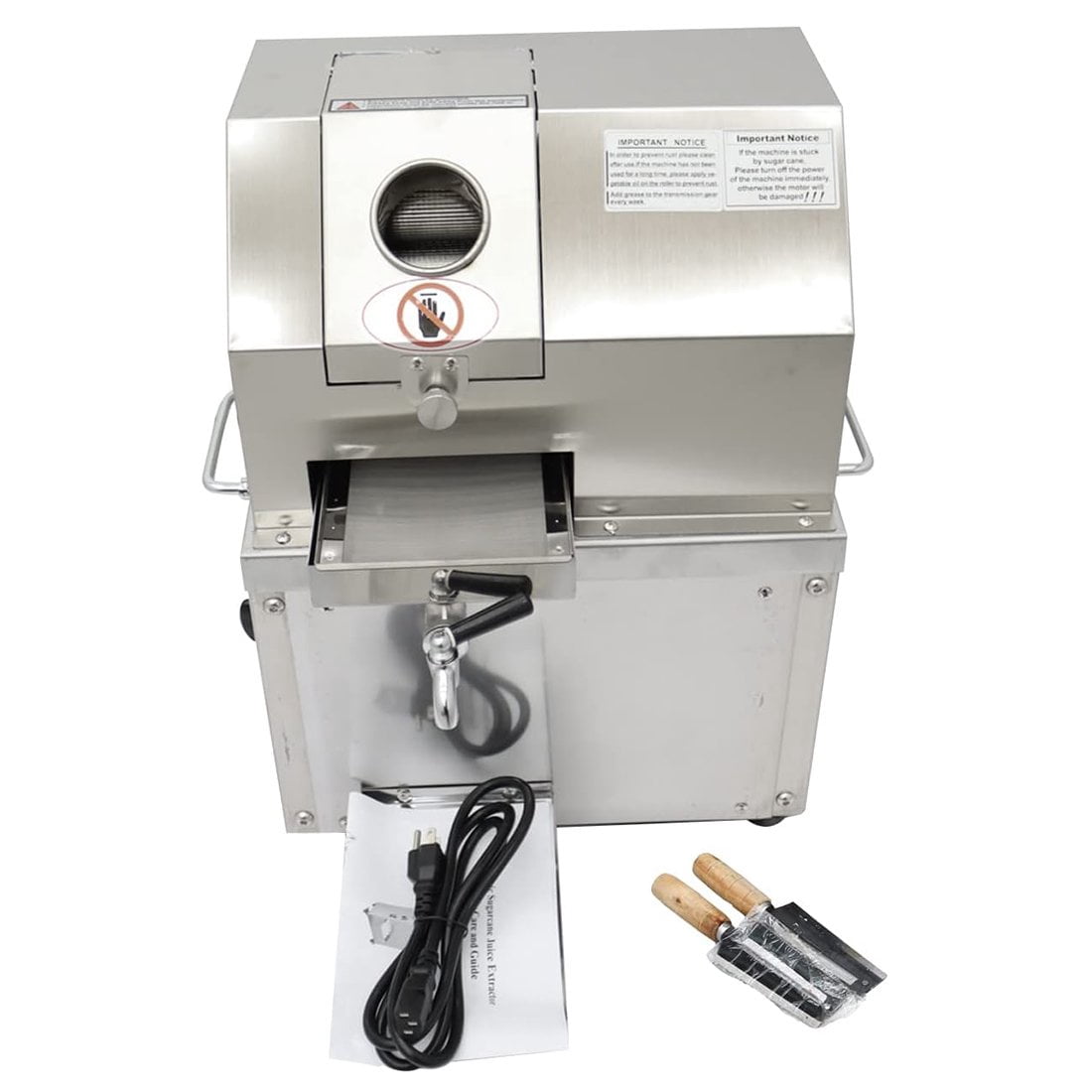 PreAsion Electric Sugarcane Juice Extractor Sugar Cane Press Juicer Desktop Juicer Kumquat Citrus Gingers Juicer 3 Rollers