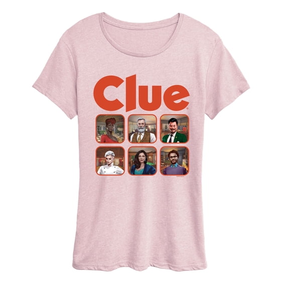 Clue - Character Grid - Women's Short Sleeve Graphic T-Shirt