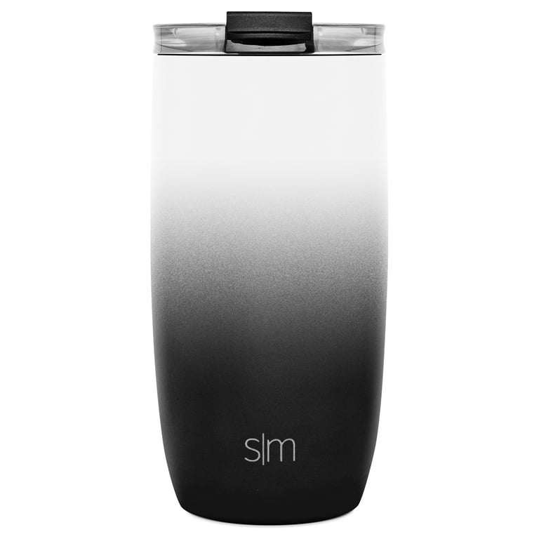 Simple Modern Travel Coffee Mug Tumbler with Flip Lid | Insulated Stainless Steel Cup Thermos |Voyager | 12oz | Midnight Black