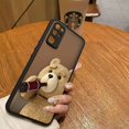 thumbnail image 3 of Funda mate para HONOR 70 50 30S 30 20 8X 9A 9X PLAY 4T X7 X8 X10 5G V40 Funda Coque Capa Shell travieso t-oso de peluche pareja, 3 of 5