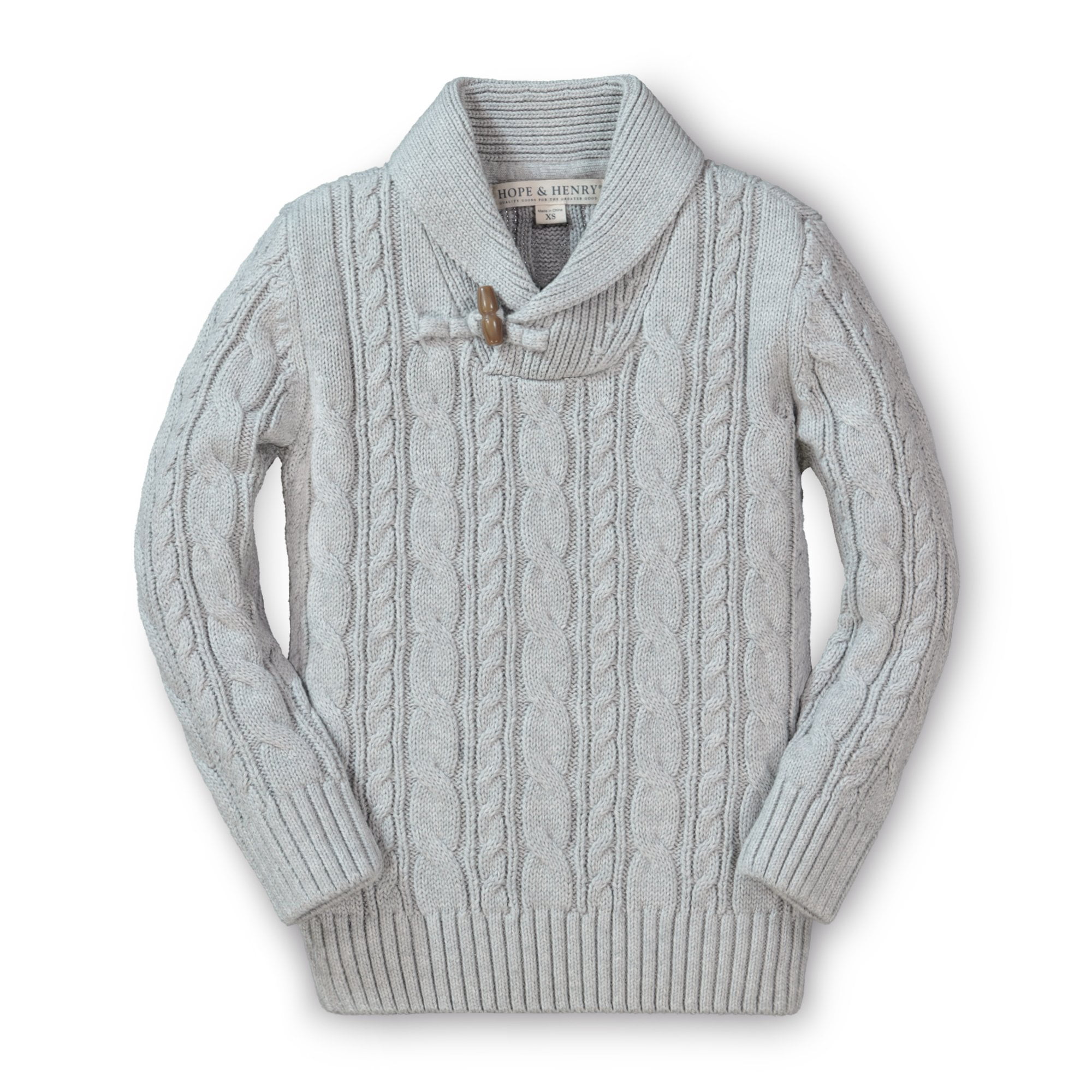 boys shawl neck sweater