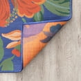 thumbnail image 6 of Stunning Transitional 5' x 7' Blue and Red Polypropylene Outdoor Area Rug, 6 of 7