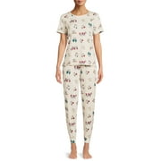 Secret Treasures Women's and Women's Plus T-shirt and Joggers Pajama Set, 2-Piece