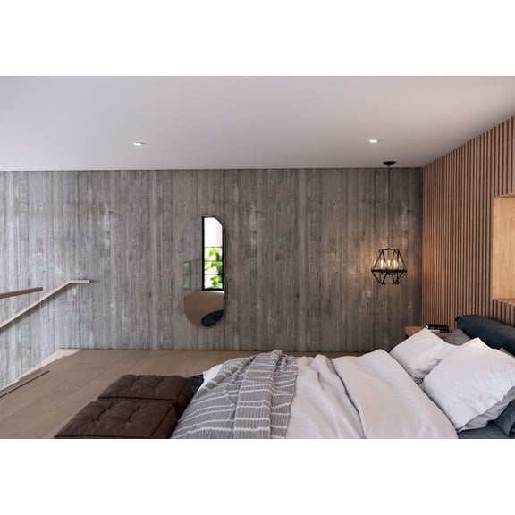 Glass Warehouse Sf-Pl-22X60 Inara 22" W X 60" H Oval Framed Full-Length Mirror - Nickel