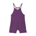 thumbnail image 6 of Cethrio Girls Striped Jumpsuit, Sleeveless Casual Pocket Cotton Summer Pants Hot Pink Size 7 T, 6 of 6