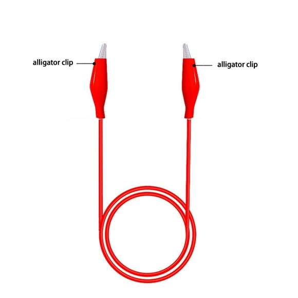20Pcs Alligator Clips Electrical 16Inch Test Leads With Alligator Clips Testing