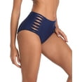 thumbnail image 5 of RELLECIGA Women's Navy Blue High Waisted Strappy Sides Bikini Bottom Size XX-Large, 5 of 6