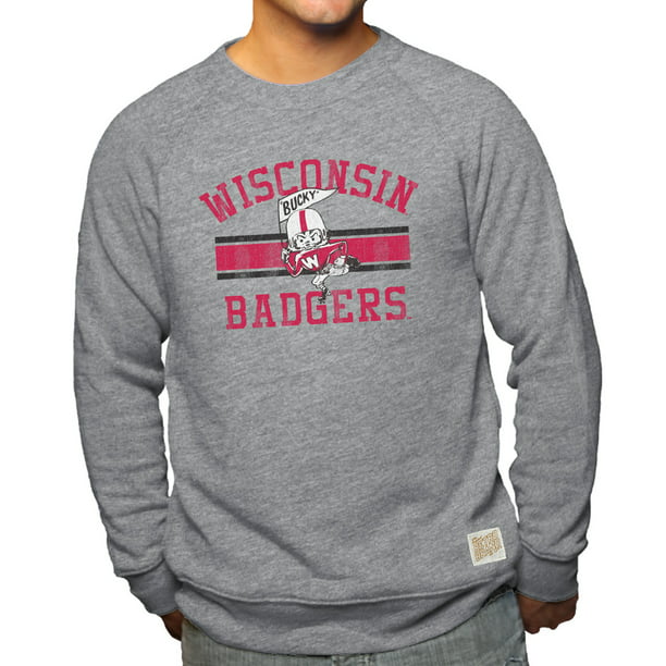 Wisconsin Badgers Adult Vintage Bucky Logo Crewneck Sweatshirt - Sport ...
